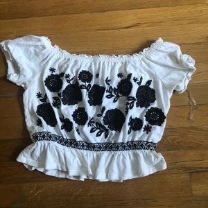 american eagle off the shoulder top